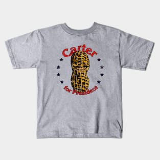 Carter For President Smiling Peanut 1976 Kids T-Shirt